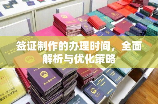 海北签证制作的办理时间，全面解析与优化策略