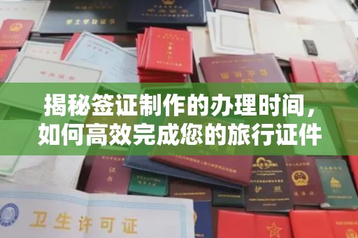 海北揭秘签证制作的办理时间，如何高效完成您的旅行证件
