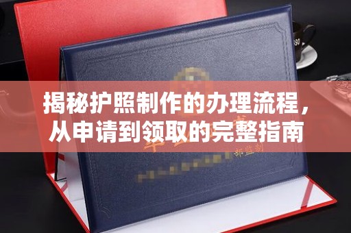 海北揭秘护照制作的办理流程，从申请到领取的完整指南
