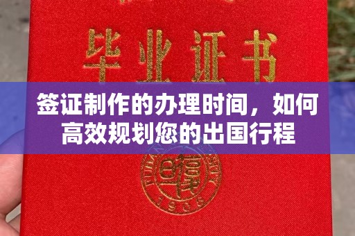 海北签证制作的办理时间，如何高效规划您的出国行程