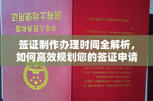 海北签证制作办理时间全解析，如何高效规划您的签证申请流程