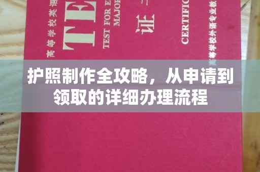 海北护照制作全攻略，从申请到领取的详细办理流程